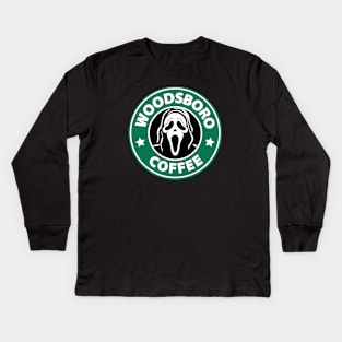 Woodsboro Coffee Kids Long Sleeve T-Shirt